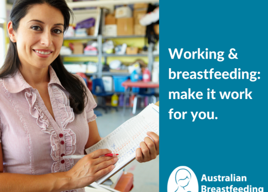 Working breastfeedling online