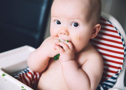 baby eating