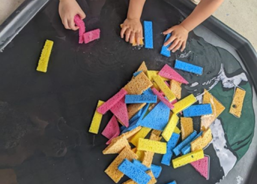 Sensory play sponges