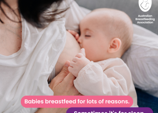 Babies breastfeed for lots of reasons.