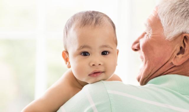 grandpa and baby