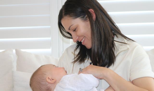 Lara Scott and Baby Elsie